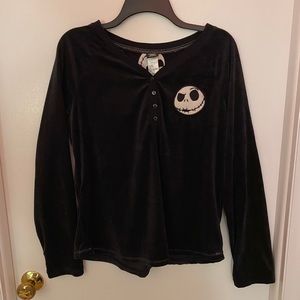 NWOT Nightmare Before Christmas Pajama Top